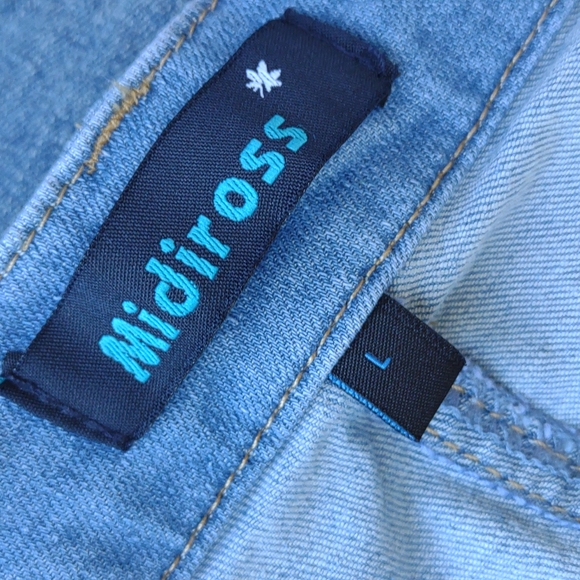Midiross Button Fly Jeans Bootcut Lighter Wash L - Picture 5 of 8